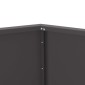 vidaXL Γλάστρα Μαύρο 75 x 75 x 60 εκ Ατσάλι