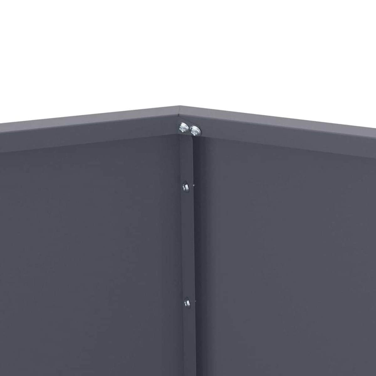 vidaXL Γλάστρα Ανθρακί 75 x 75 x 60 εκ Ατσάλι