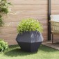 vidaXL Γλάστρα 2 τμχ. Ανθρακί 75 x 75 x 60 εκ Ατσάλι