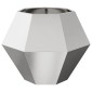 vidaXL Γλάστρα Ασημί 75 x 75 x 60 εκ Ανοξείδωτο ατσάλι