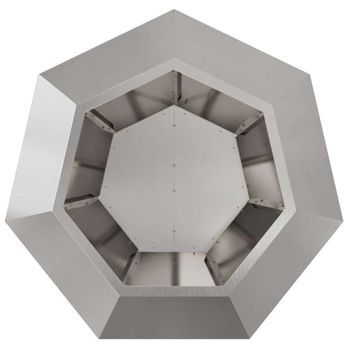 vidaXL Γλάστρα Ασημί 75 x 75 x 60 εκ Ανοξείδωτο ατσάλι