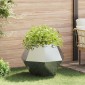 vidaXL Γλάστρα Ασημί 75 x 75 x 60 εκ Επικαλυμμένος Χάλυβας