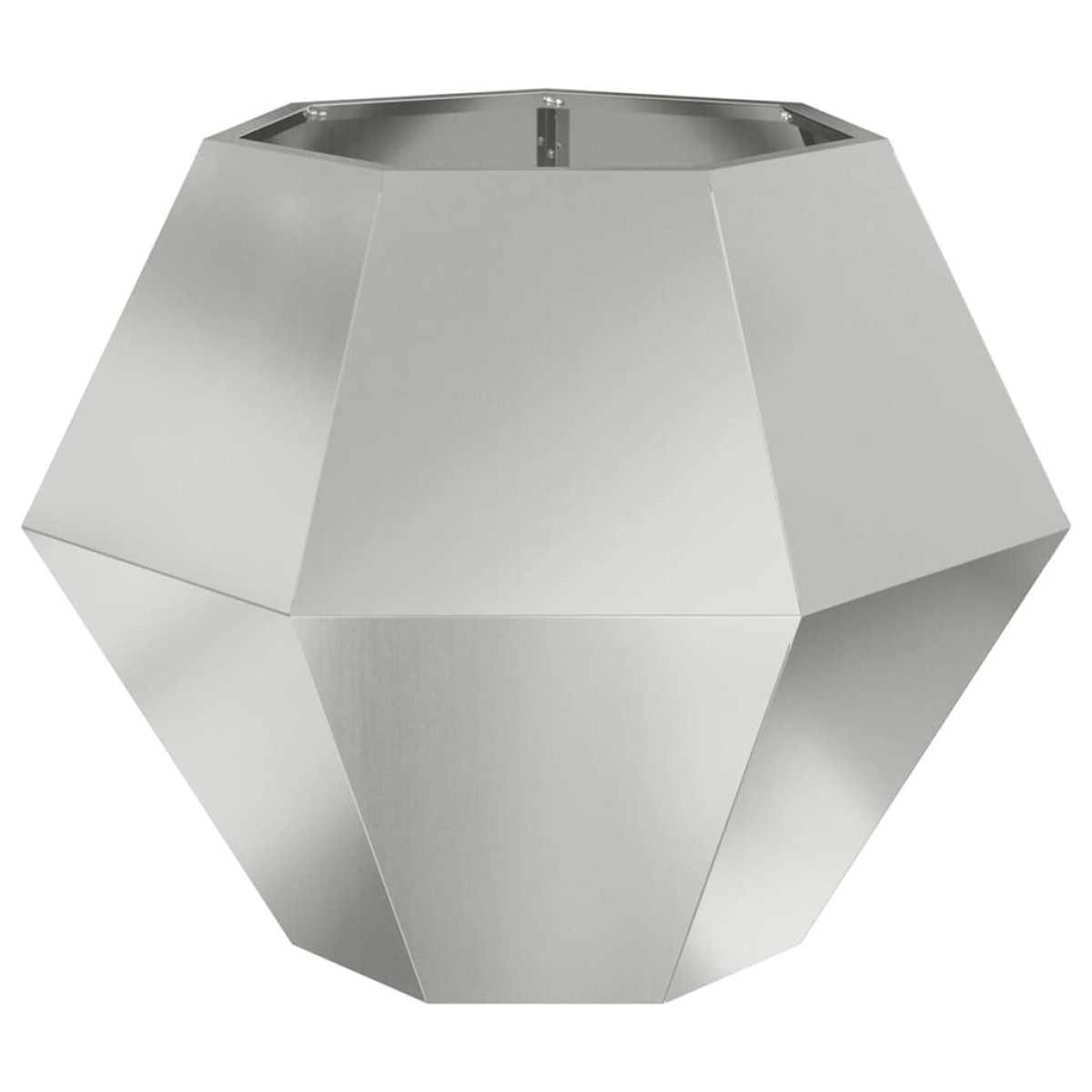vidaXL Γλάστρα 2 τμχ. Ασημί 75 x 75 x 60 εκ Επικαλυμμένος Χάλυβας
