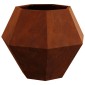 vidaXL Γλάστρα Σκ rusty 75 x 75 x 60 εκ Ατσάλι Σκληρυθέν στον Αέρα