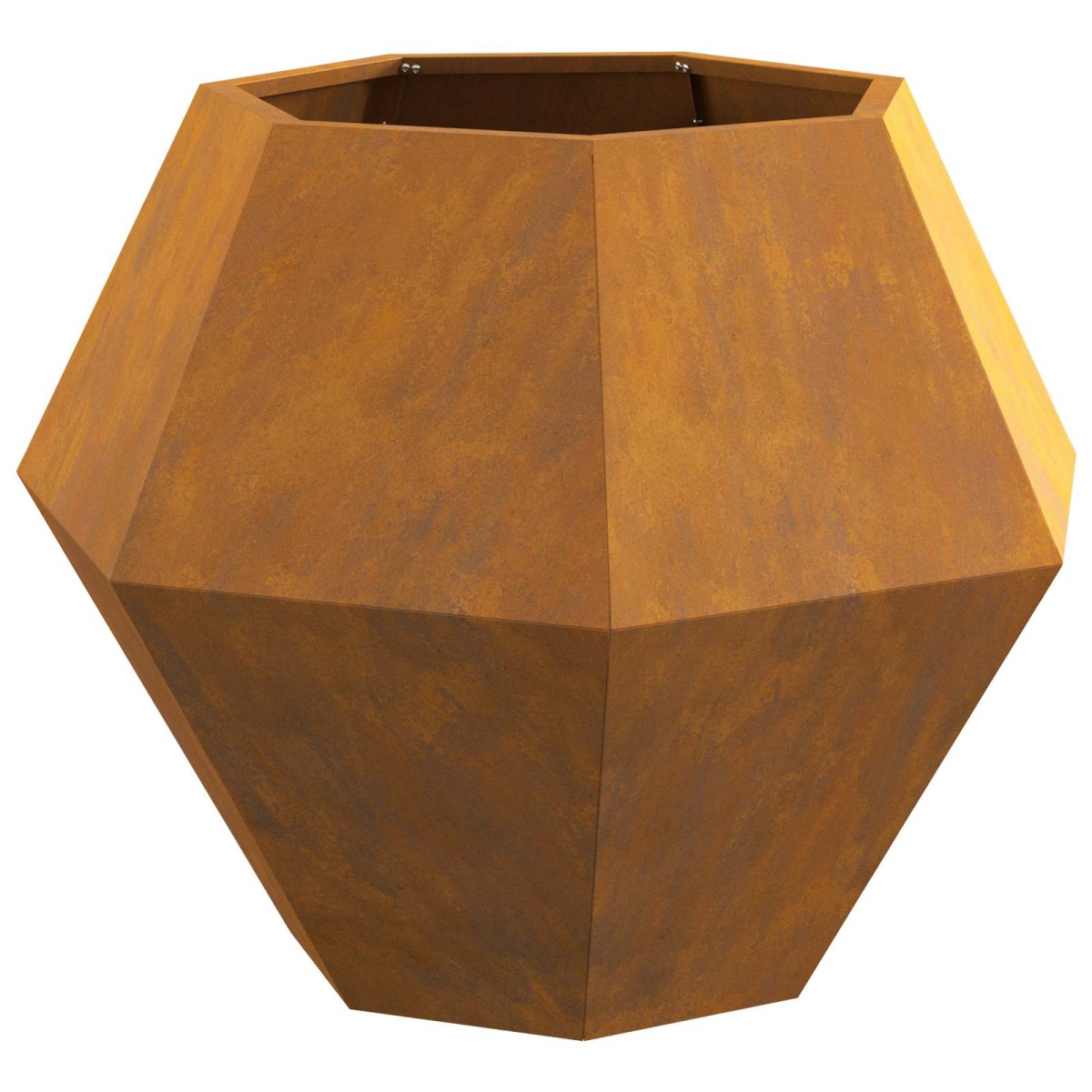 vidaXL Γλάστρα 2 τμχ. Σκ rusty 75 x 75 x 60 εκ