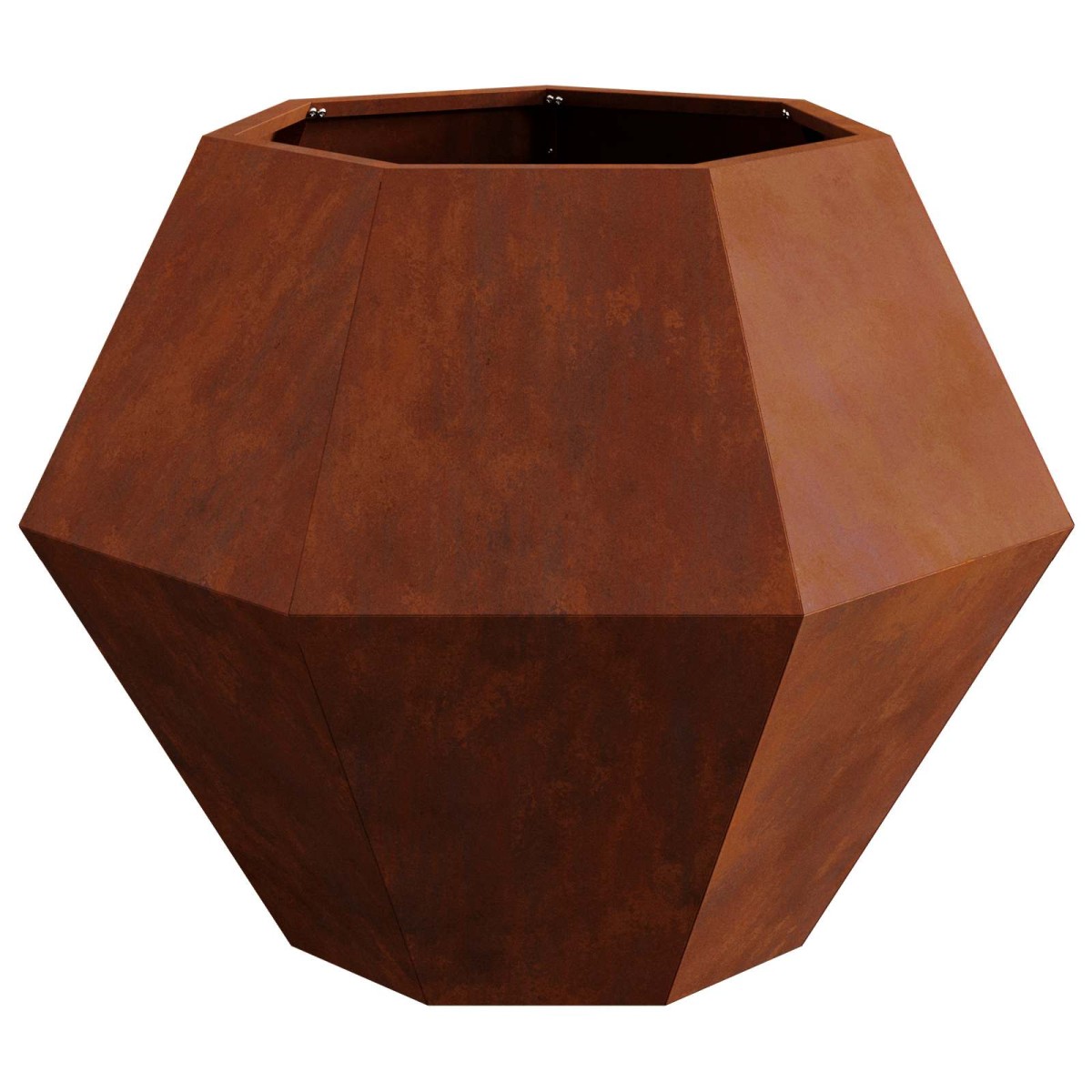vidaXL Γλάστρα 2 τμχ. Σκ rusty 75 x 75 x 60 εκ