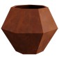 vidaXL Γλάστρα 2 τμχ. Σκ rusty 75 x 75 x 60 εκ