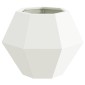 vidaXL Γλάστρα 2 τμχ. Λευκό 50 x 50 x 40 cm Ατσάλι