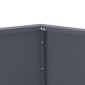 vidaXL Γλάστρα Ανθρακί 50 x 50 x 40 cm Ατσάλι
