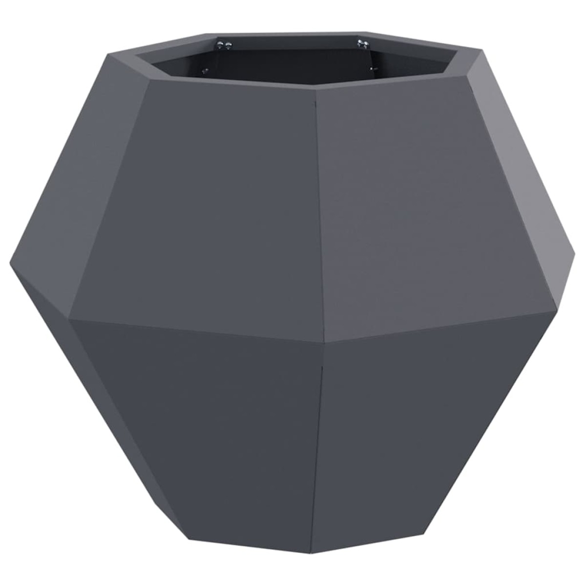 vidaXL Γλάστρα 2 τμχ. Ανθρακί 50 x 50 x 40 cm Ατσάλι