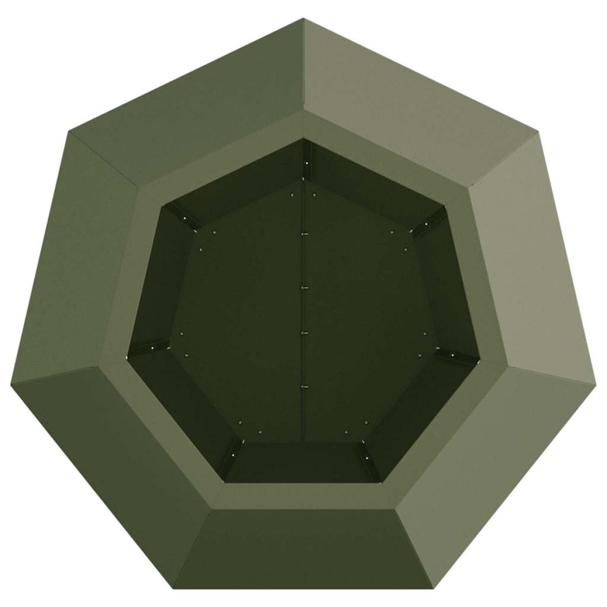 vidaXL Γλάστρα Ελιά Πράσινη 50 x 50 x 40 cm Ατσάλι