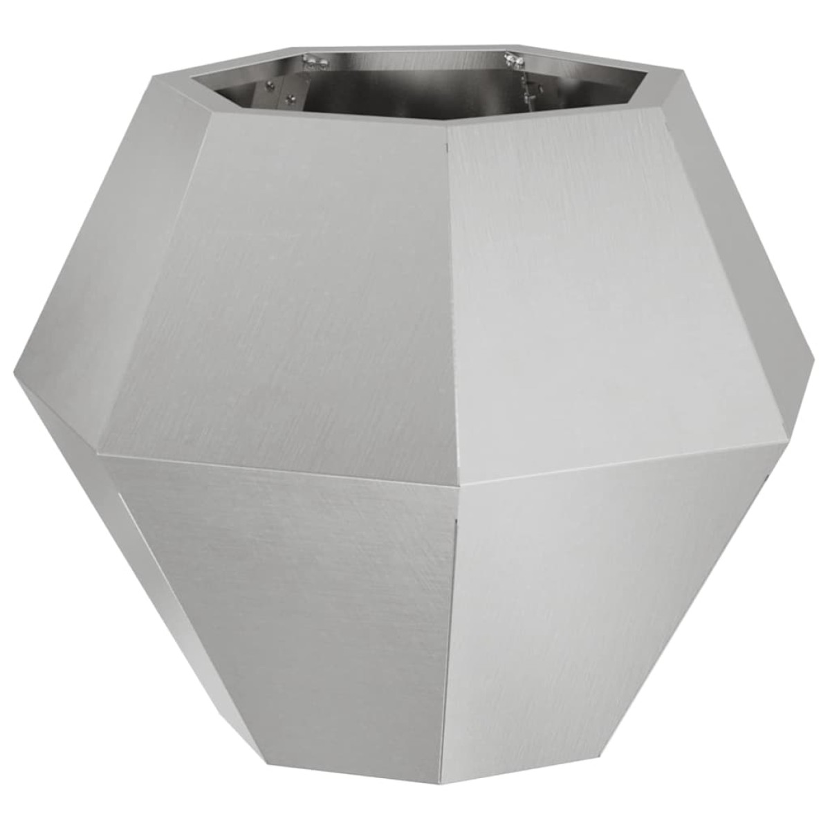 vidaXL Γλάστρα Ασημί 50 x 50 x 40 cm Ανοξείδωτο ατσάλι