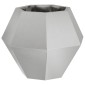 vidaXL Γλάστρα Ασημί 50 x 50 x 40 cm Ανοξείδωτο ατσάλι