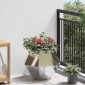 vidaXL Γλάστρα 2 τμχ. Ασημί 50 x 50 x 40 cm Ανοξείδωτο ατσάλι