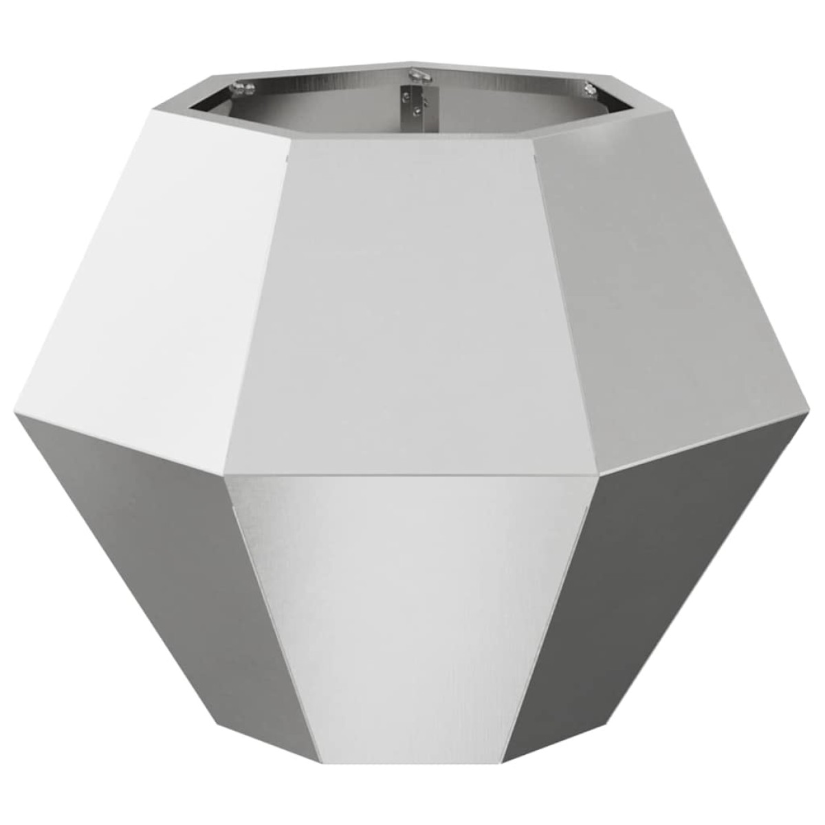 vidaXL Γλάστρα 2 τμχ. Ασημί 50 x 50 x 40 cm Ανοξείδωτο ατσάλι