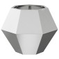 vidaXL Γλάστρα 2 τμχ. Ασημί 50 x 50 x 40 cm Ανοξείδωτο ατσάλι