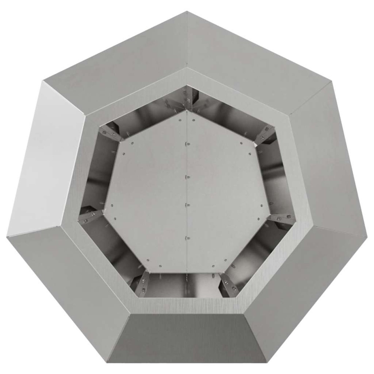 vidaXL Γλάστρα 2 τμχ. Ασημί 50 x 50 x 40 cm Ανοξείδωτο ατσάλι