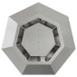 vidaXL Γλάστρα 2 τμχ. Ασημί 50 x 50 x 40 cm Ανοξείδωτο ατσάλι