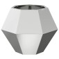 vidaXL Γλάστρα Ασημί 50 x 50 x 40 cm Επικαλυμμένος Χάλυβας