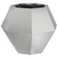 vidaXL Γλάστρα 2 τμχ. Ασημί 50 x 50 x 40 cm Επικαλυμμένος Χάλυβας