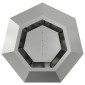 vidaXL Γλάστρα 2 τμχ. Ασημί 50 x 50 x 40 cm Επικαλυμμένος Χάλυβας