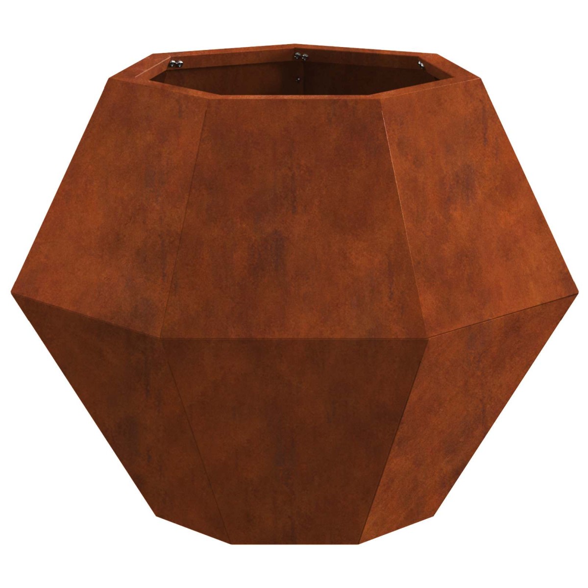 vidaXL Γλάστρα 2 τμχ. Σκ rusty 50 x 50 x 40 cm