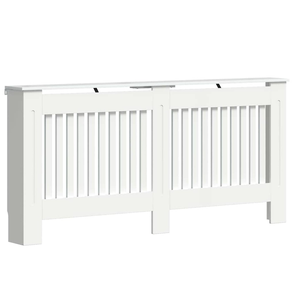 vidaXL Καπάκι Καλοριφέρ Γυαλιστερό Λευκό 172 x 19 x 81,5 cm