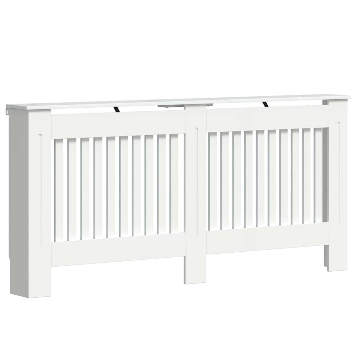 vidaXL Καπάκι Καλοριφέρ Γυαλιστερό Λευκό 172 x 19 x 81,5 cm