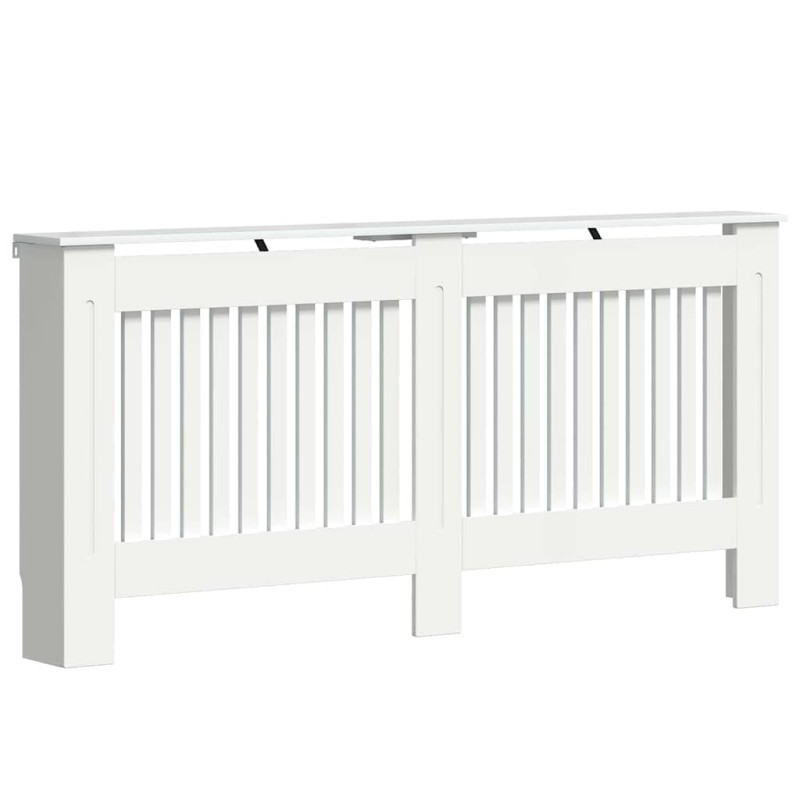 vidaXL Καπάκι Καλοριφέρ Γυαλιστερό Λευκό 172 x 19 x 81,5 cm