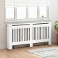 vidaXL Καπάκι Καλοριφέρ Γυαλιστερό Λευκό 172 x 19 x 81,5 cm