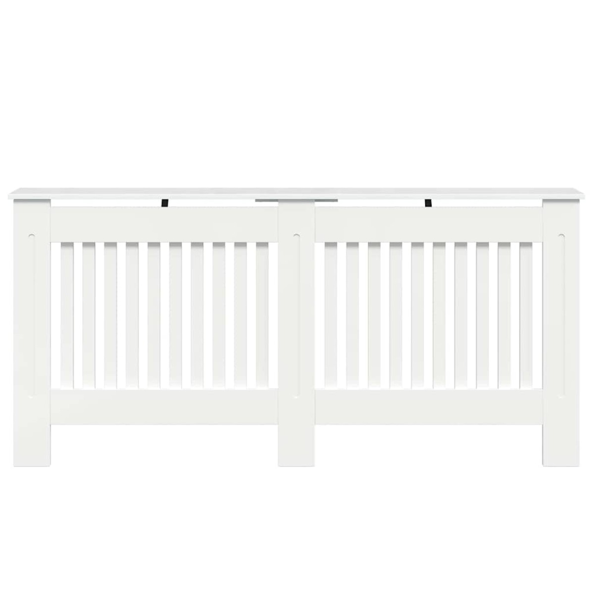 vidaXL Καπάκι Καλοριφέρ Γυαλιστερό Λευκό 172 x 19 x 81,5 cm