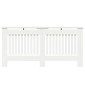 vidaXL Καπάκι Καλοριφέρ Γυαλιστερό Λευκό 172 x 19 x 81,5 cm