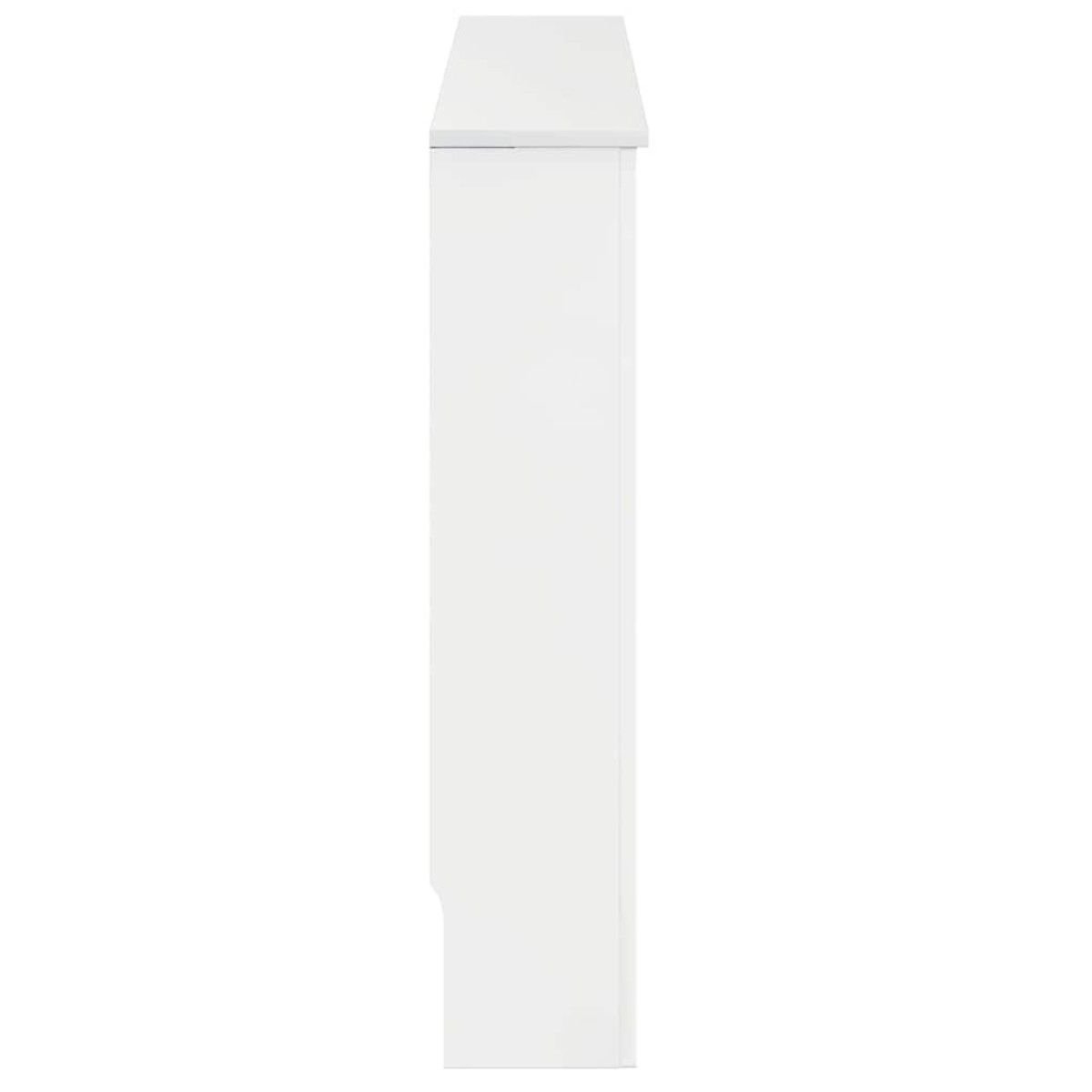 vidaXL Καπάκι Καλοριφέρ Γυαλιστερό Λευκό 172 x 19 x 81,5 cm