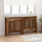 vidaXL Καπάκι Καλοριφέρ Παλαιωμένο ξύλο 172 x 19 x 81,5 cm