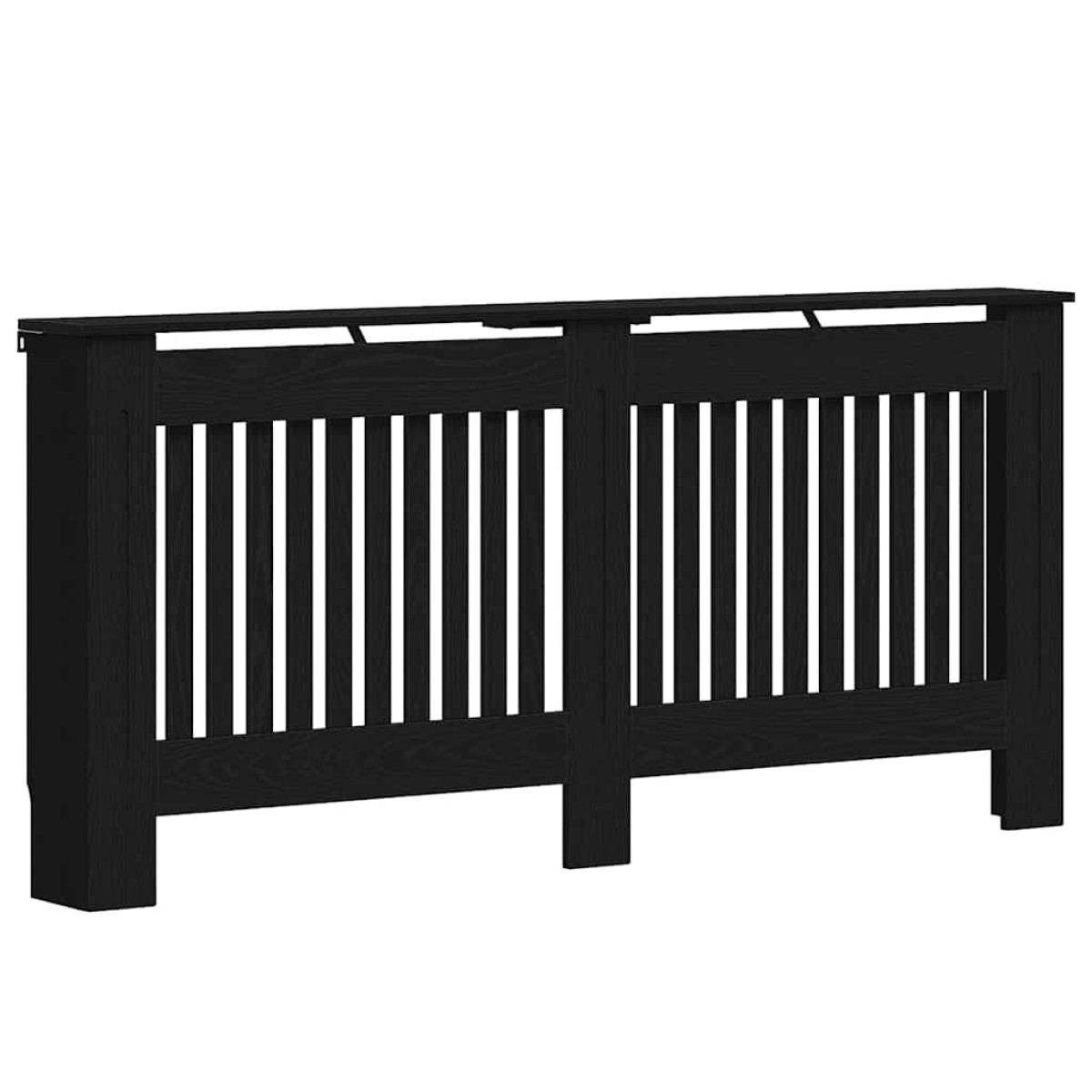 vidaXL Καπάκι Καλοριφέρ Μαύρη Δρυς 172 x 19 x 81,5 cm