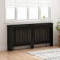 vidaXL Καπάκι Καλοριφέρ Μαύρη Δρυς 172 x 19 x 81,5 cm