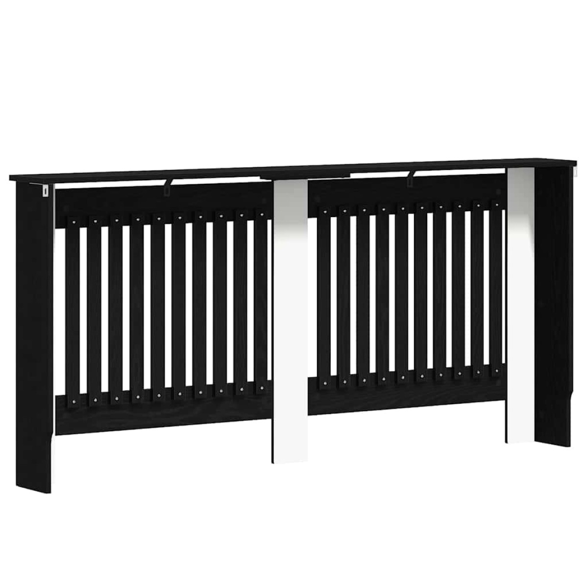 vidaXL Καπάκι Καλοριφέρ Μαύρη Δρυς 172 x 19 x 81,5 cm