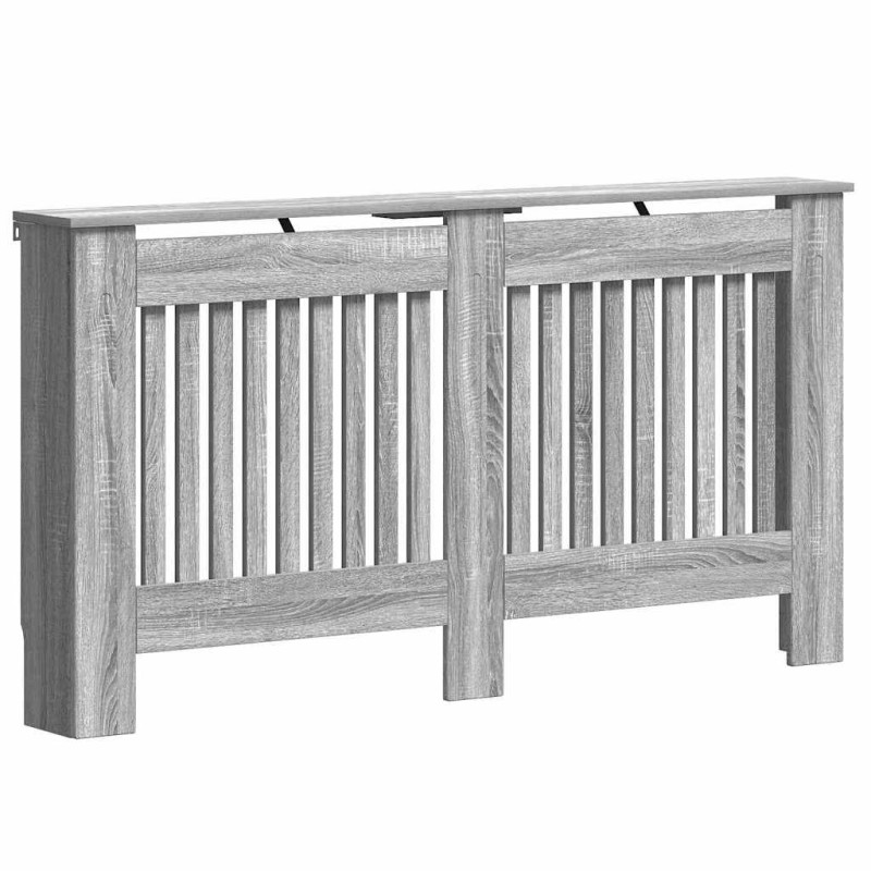vidaXL Καπάκι Καλοριφέρ Γκρι Sonoma 152 x 19 x 81,5 cm