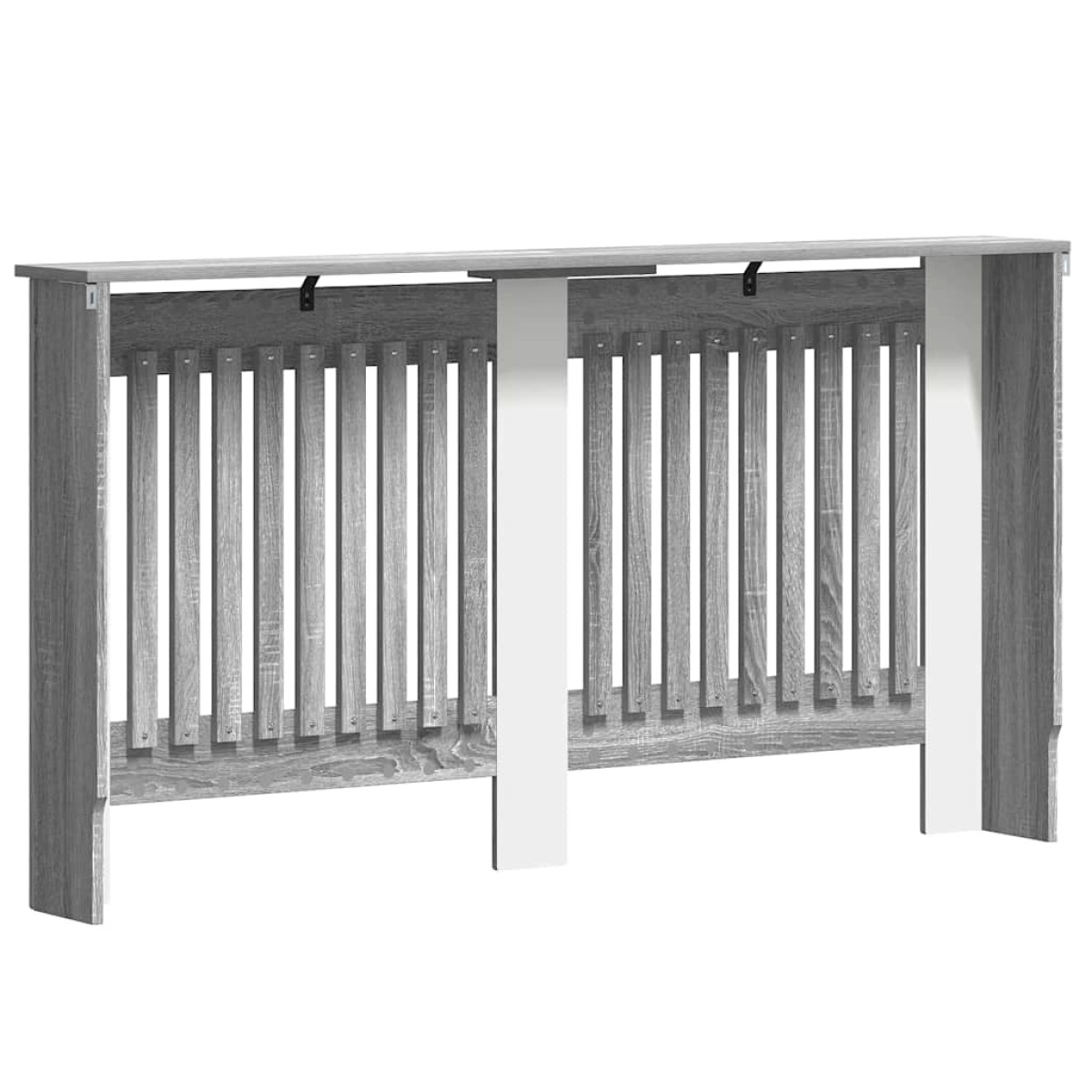 vidaXL Καπάκι Καλοριφέρ Γκρι Sonoma 152 x 19 x 81,5 cm