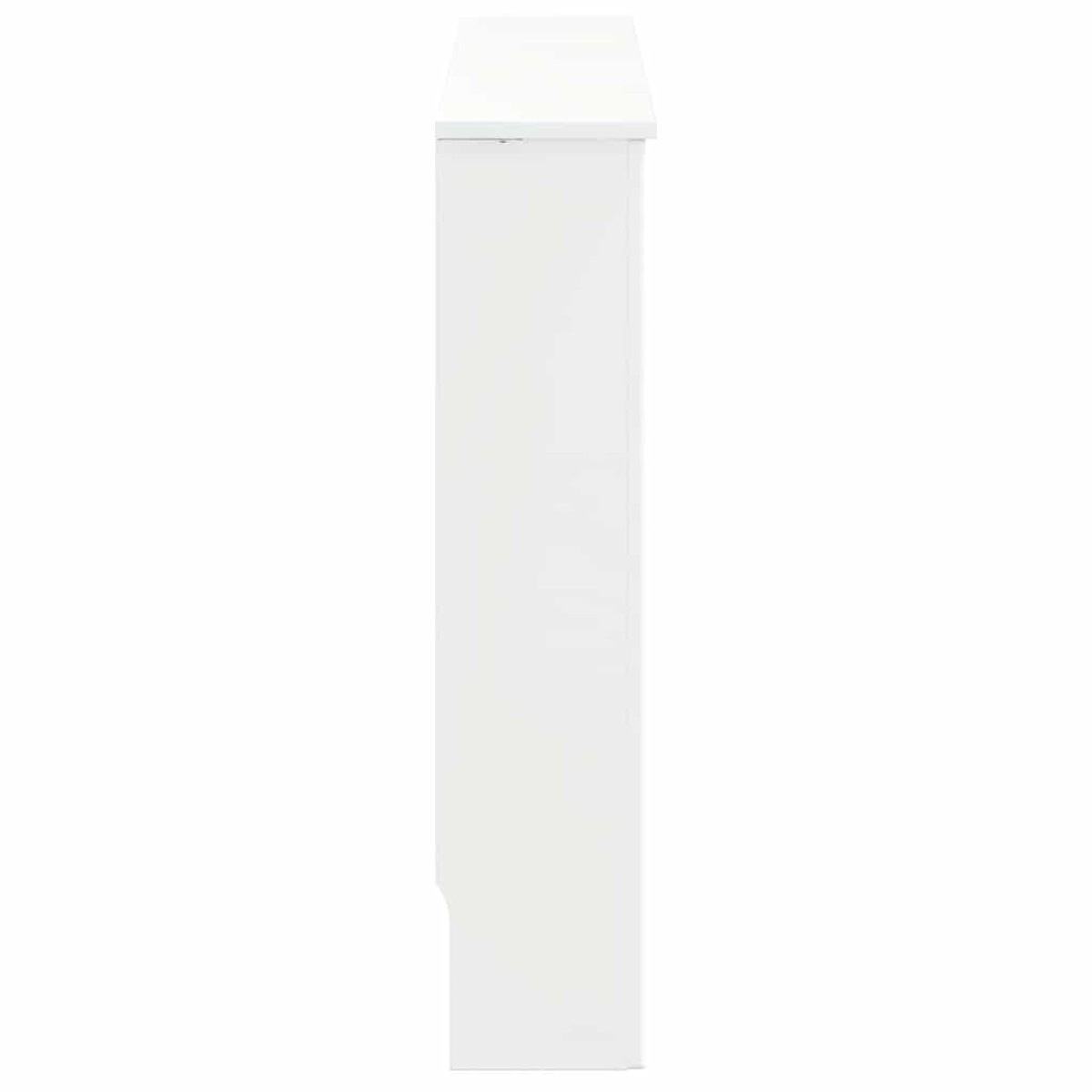 vidaXL Καπάκι Καλοριφέρ Γυαλιστερό Λευκό 152 x 19 x 81,5 cm