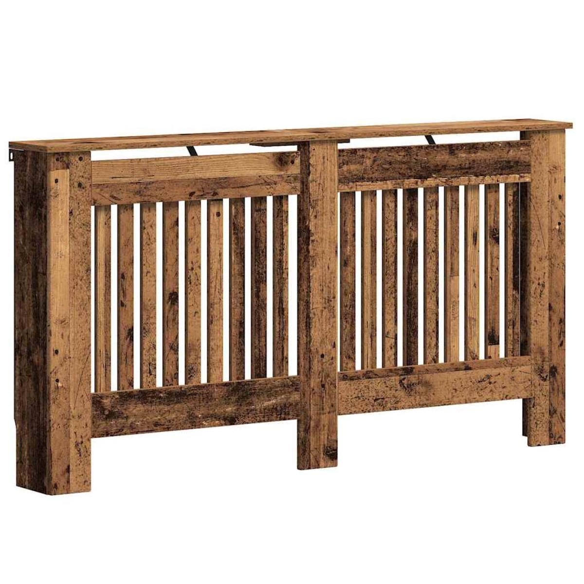 vidaXL Καπάκι Καλοριφέρ Παλαιωμένο ξύλο 152 x 19 x 81,5 cm
