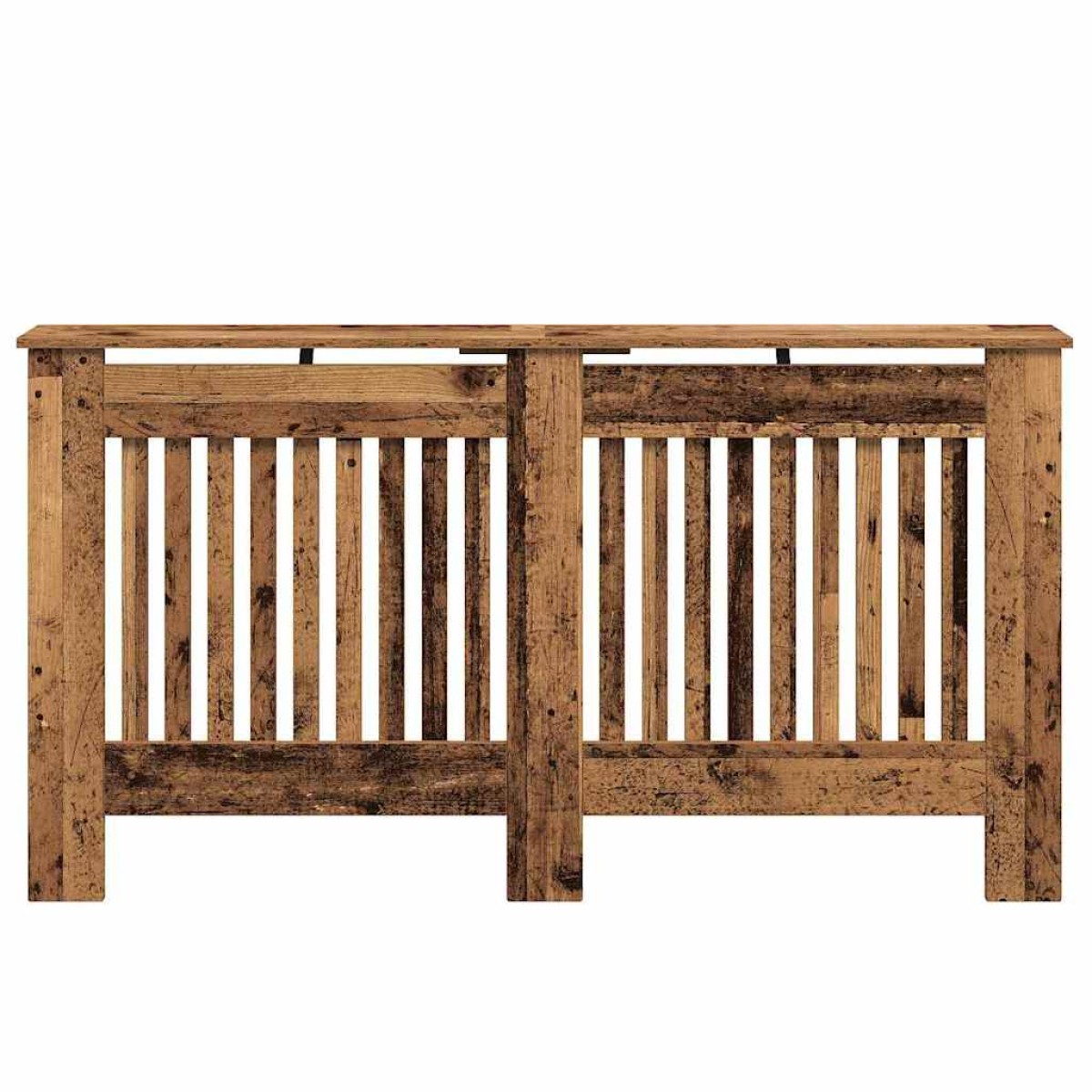 vidaXL Καπάκι Καλοριφέρ Παλαιωμένο ξύλο 152 x 19 x 81,5 cm