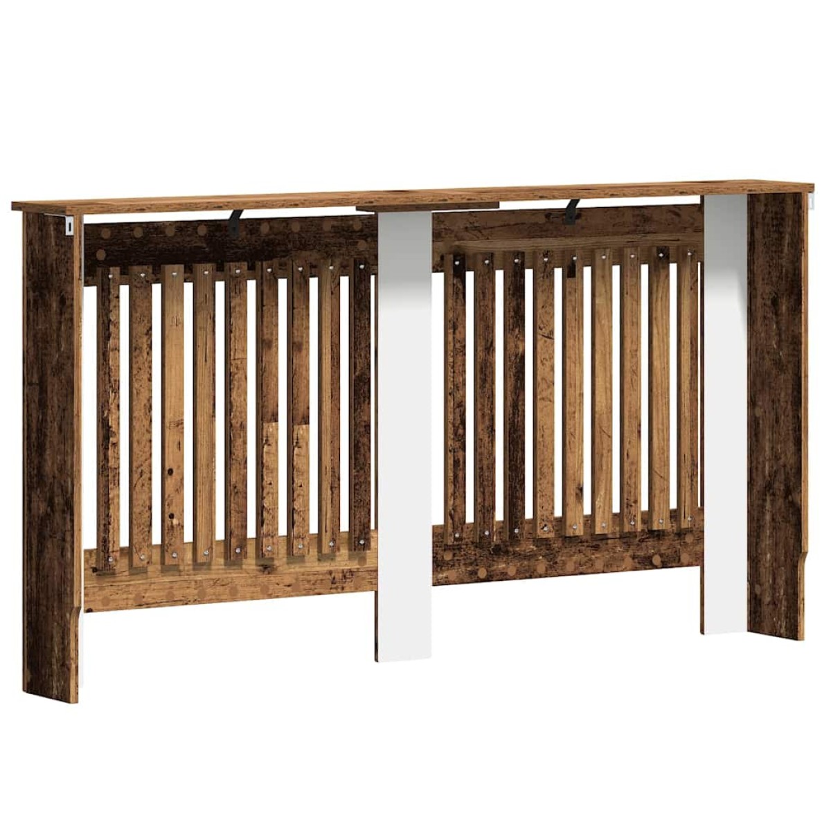 vidaXL Καπάκι Καλοριφέρ Παλαιωμένο ξύλο 152 x 19 x 81,5 cm