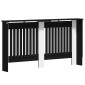vidaXL Καπάκι Καλοριφέρ Μαύρη Δρυς 152 x 19 x 81,5 cm