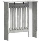 vidaXL Καπάκι Καλοριφέρ Γκρι Σκυροδέματος 78 x 19 x 81,5 cm