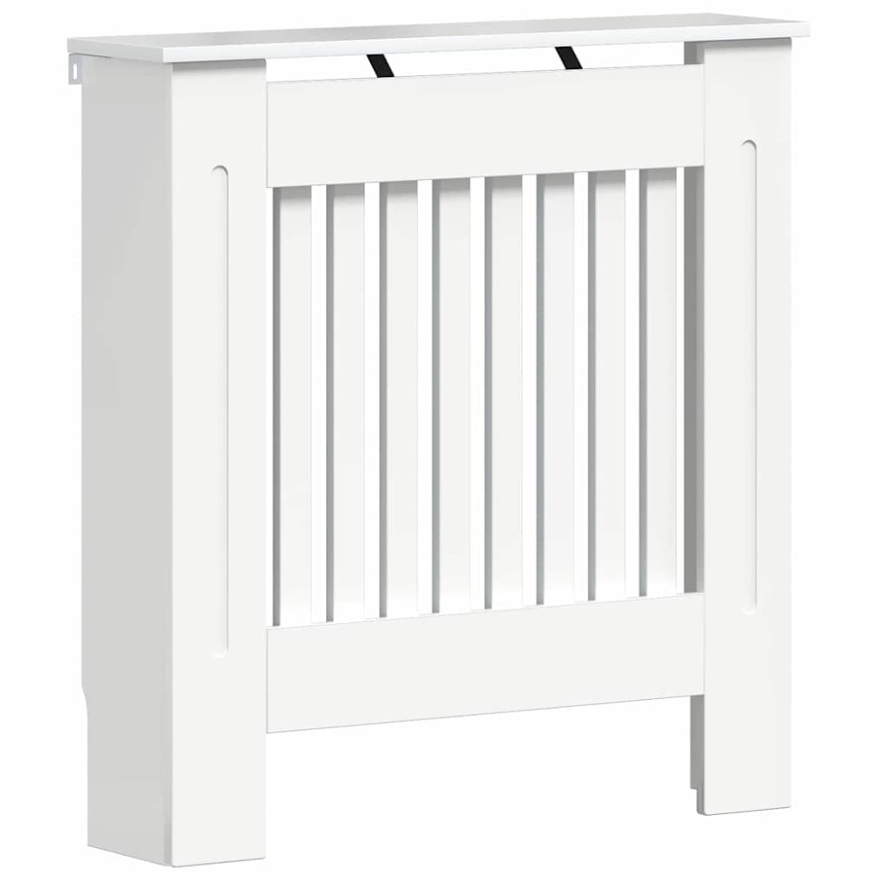 vidaXL Καπάκι Καλοριφέρ Γυαλιστερό Λευκό 78 x 19 x 81,5 cm
