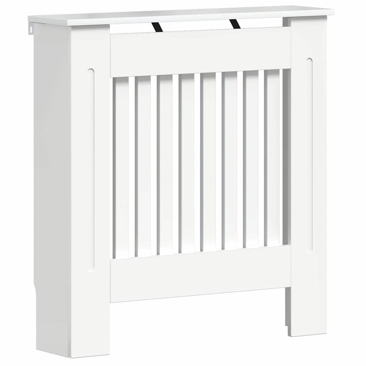 vidaXL Καπάκι Καλοριφέρ Γυαλιστερό Λευκό 78 x 19 x 81,5 cm