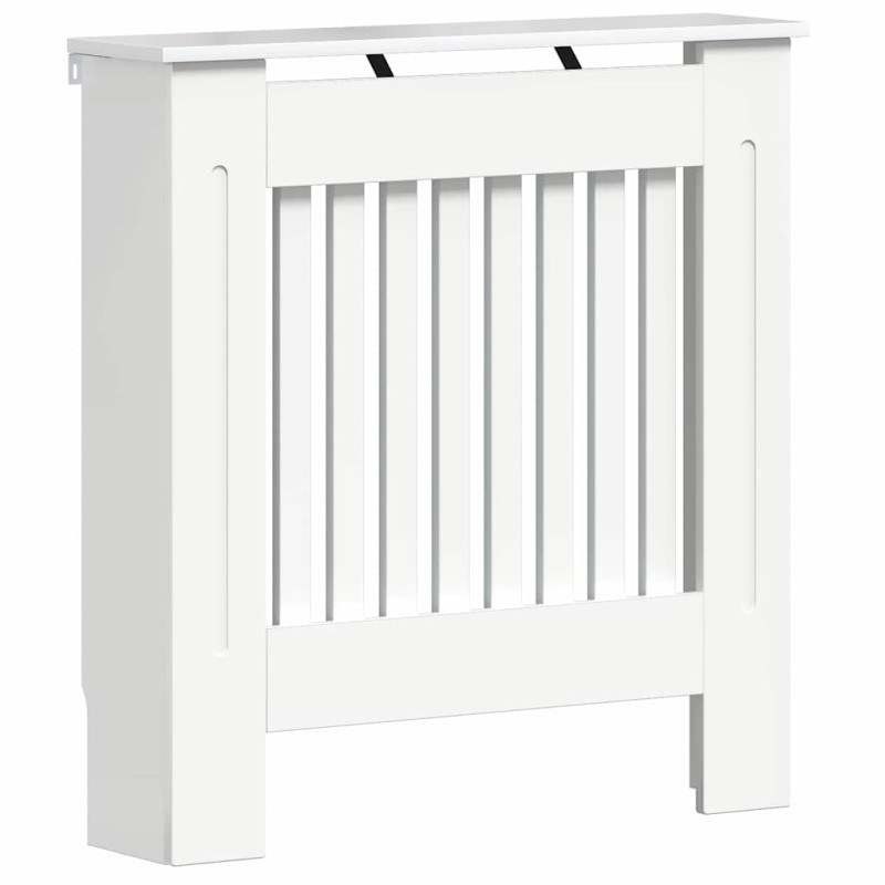 vidaXL Καπάκι Καλοριφέρ Γυαλιστερό Λευκό 78 x 19 x 81,5 cm