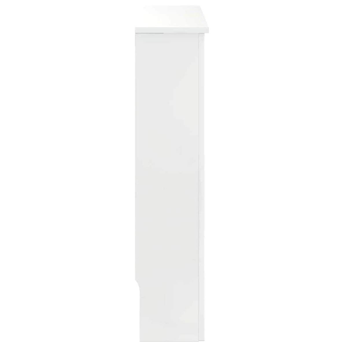 vidaXL Καπάκι Καλοριφέρ Γυαλιστερό Λευκό 78 x 19 x 81,5 cm