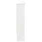 vidaXL Καπάκι Καλοριφέρ Γυαλιστερό Λευκό 78 x 19 x 81,5 cm